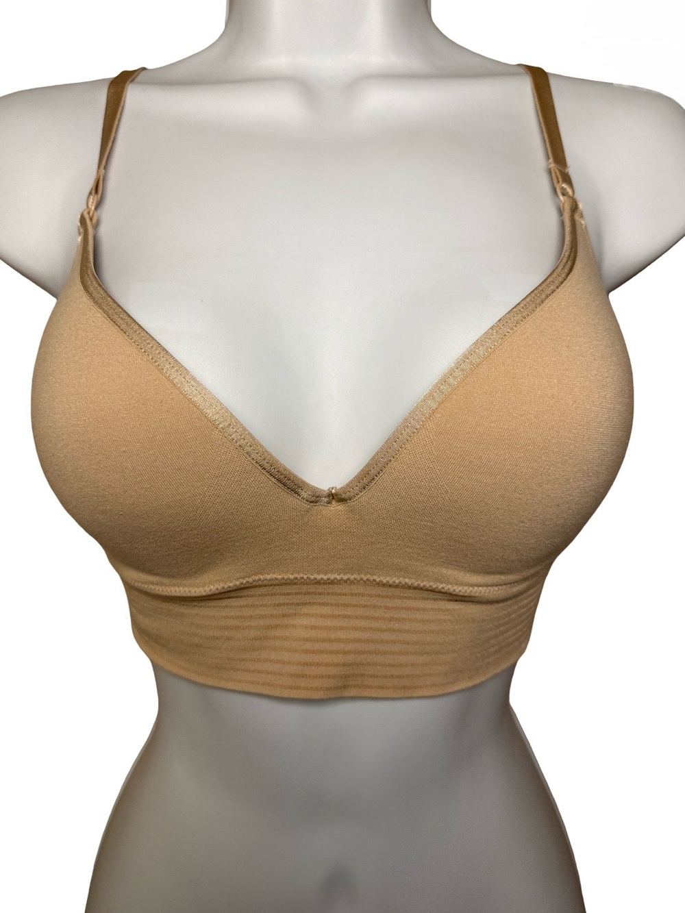 Jockey Natural Beauty Seamfree Molded Cup Nude Bralette Bra Ladies Small